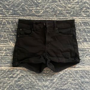 Black Jean Shorts